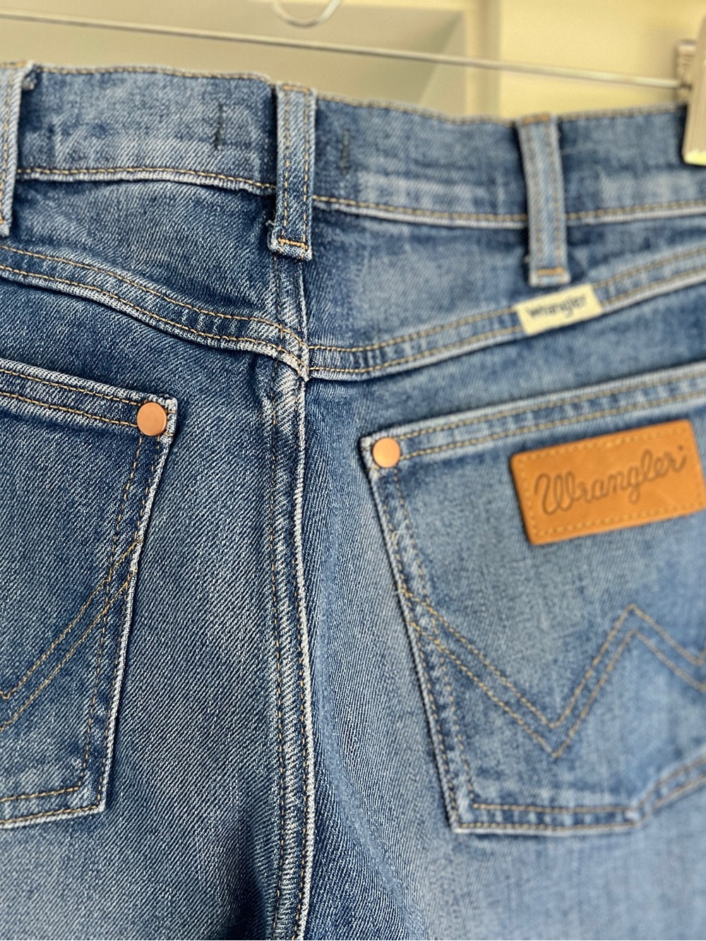 Wrangler Straight Leg Jeans - Dark Blue - Picture 5 of 6